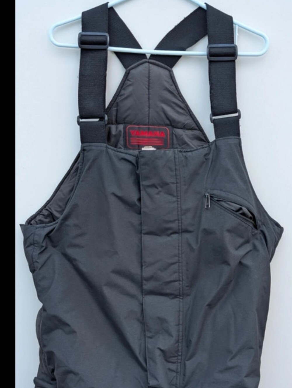 Vintage Yamaha Black Men's Snow Bibs with Goretex